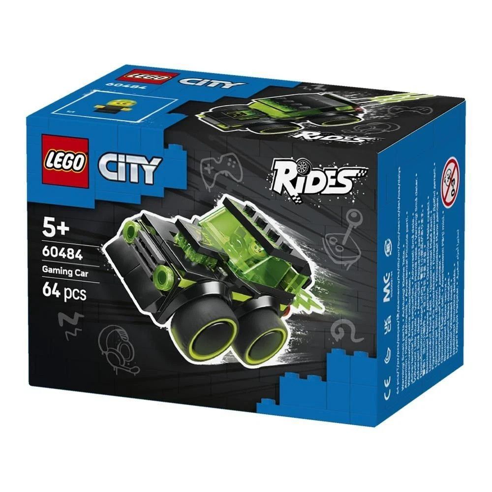 LEGO City Rides – Gaming Race Car Building Toy for Kids